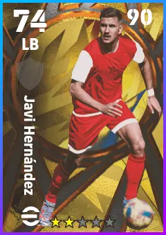 Javi Hernandez eFootball 2026 player card — 74 OVR LB