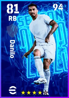 Danilo eFootball 2026 player card — 81 OVR RB
