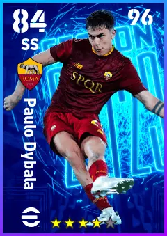 Paulo Dybala eFootball 2026 player card — 84 OVR SS
