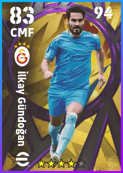 Ilkay Gundogan eFootball 2026 player card — 83 OVR CMF
