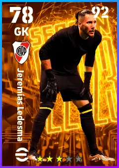 Jeremias Ledesma eFootball 2026 player card — 78 OVR GK