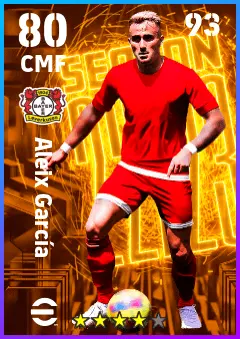 Aleix Garcia eFootball 2026 player card — 80 OVR CMF