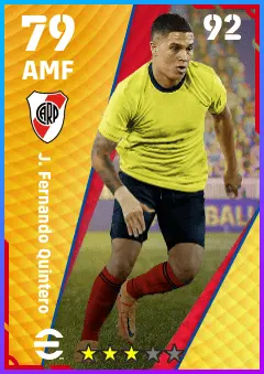 J. Fernando Quintero eFootball 2026 player card — 79 OVR AMF