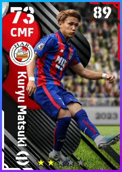 Kuryu Matsuki eFootball 2026 player card — 73 OVR CMF