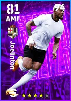 Joelinton eFootball 2026 player card — 81 OVR AMF