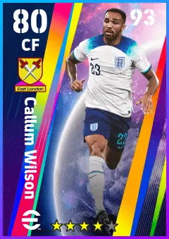 Callum Wilson eFootball 2026 player card — 80 OVR CF