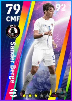 Sander Berge eFootball 2026 player card — 79 OVR CMF