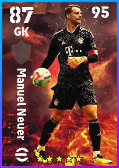 Manuel Neuer eFootball 2026 player card — 87 OVR GK