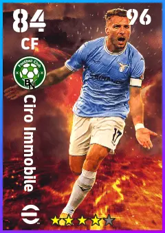 Ciro Immobile eFootball 2026 player card — 84 OVR CF