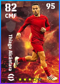 Thiago Alcantara eFootball 2026 player card — 82 OVR CMF