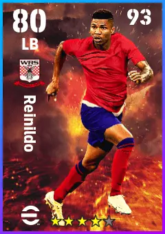 Reinildo Mandava eFootball 2026 player card — 80 OVR LB