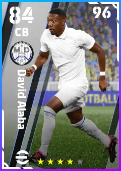 David Alaba eFootball 2026 player card — 84 OVR CB