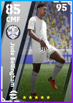 Jude Bellingham eFootball 2026 player card — 85 OVR CMF