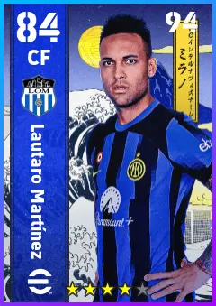Lautaro Martinez eFootball 2026 player card — 84 OVR CF