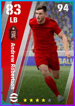 Andrew Robertson eFootball 2026 player card — 83 OVR LB