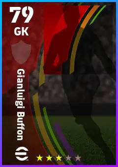 Gianluigi Buffon eFootball 2026 player card — 79 OVR GK