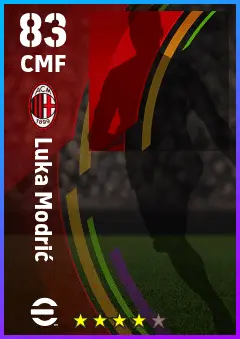 Luka Modric eFootball 2026 player card — 83 OVR CMF