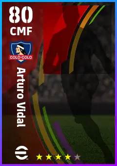Arturo Vidal eFootball 2026 player card — 80 OVR CMF