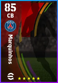 Marquinhos eFootball 2026 player card — 85 OVR CB