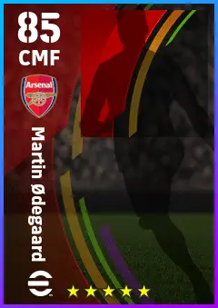 Martin Odegaard eFootball 2026 player card — 85 OVR CMF