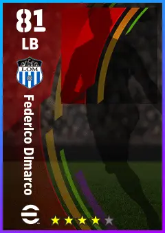 Federico Dimarco eFootball 2026 player card — 81 OVR LB
