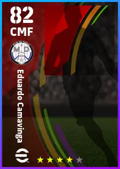 Eduardo Camavinga eFootball 2026 player card — 82 OVR CMF