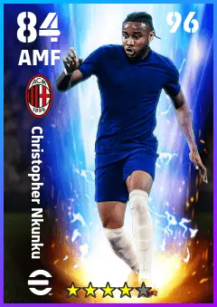 Christopher Nkunku eFootball 2026 player card — 84 OVR AMF