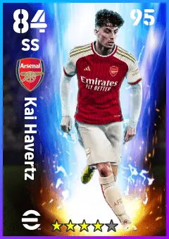 Kai Havertz eFootball 2026 player card — 84 OVR SS