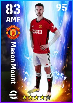 Mason Mount eFootball 2026 player card — 83 OVR AMF