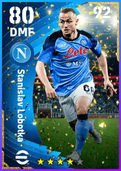 Stanislav Lobotka eFootball 2026 player card — 80 OVR DMF