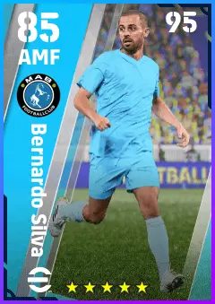 Bernardo Silva eFootball 2026 player card — 85 OVR AMF