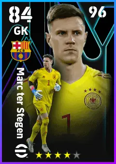 Marc ter Stegen eFootball 2026 player card — 84 OVR GK