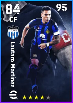 Lautaro Martinez eFootball 2026 player card — 84 OVR CF
