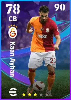 Kaan Ayhan eFootball 2026 player card — 78 OVR CB