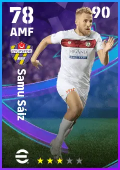 Samu Saiz eFootball 2026 player card — 78 OVR AMF