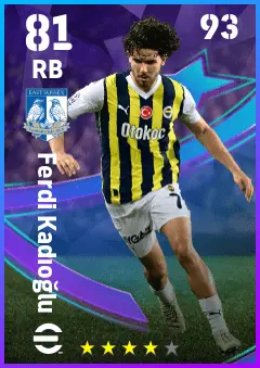 Ferdi Kadioglu eFootball 2026 player card — 81 OVR RB