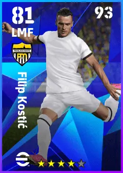 Filip Kostic eFootball 2026 player card — 81 OVR LMF