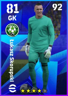Lukasz Skorupski eFootball 2026 player card — 81 OVR GK