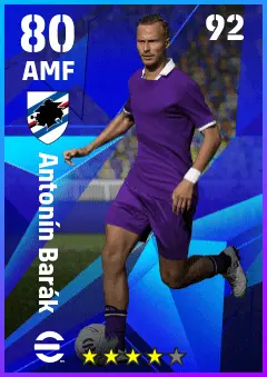 Antonin Barak eFootball 2026 player card — 80 OVR AMF