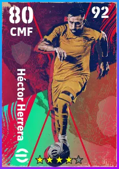 Hector Herrera eFootball 2026 player card — 80 OVR CMF