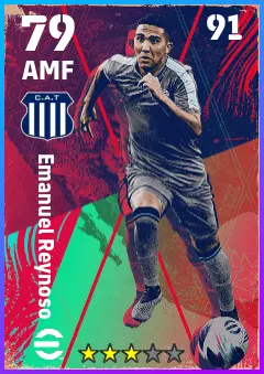 Emanuel Reynoso eFootball 2026 player card — 79 OVR AMF