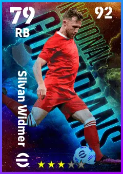 Silvan Widmer eFootball 2026 player card — 79 OVR RB
