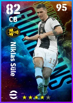 Niklas Sule eFootball 2026 player card — 82 OVR CB