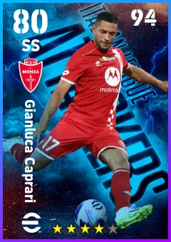 Gianluca Caprari eFootball 2026 player card — 80 OVR SS