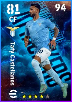 Taty Castellanos eFootball 2026 player card — 81 OVR CF