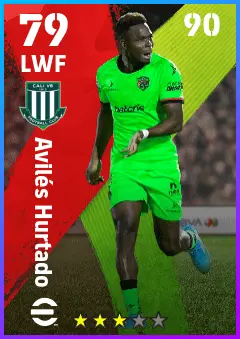 Aviles Hurtado eFootball 2026 player card — 79 OVR LWF