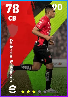 Anderson Santamaria eFootball 2026 player card — 78 OVR CB