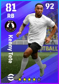 Kenny Tete eFootball 2026 player card — 81 OVR RB