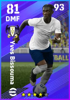 Yves Bissouma eFootball 2026 player card — 81 OVR DMF
