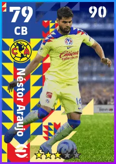 Nestor Araujo eFootball 2026 player card — 79 OVR CB